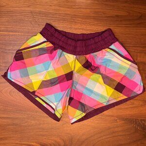 Lululemon Shake & Break Short  Sea‎ Check Multi/Plum